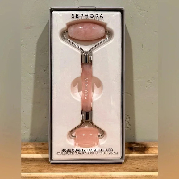 SEPHORA ROSE QUARTZ FACIAL ROLLER. BRAND NEW IN BOX. YOUNGER LOOKING SKIN! - Picture 7 of 12
